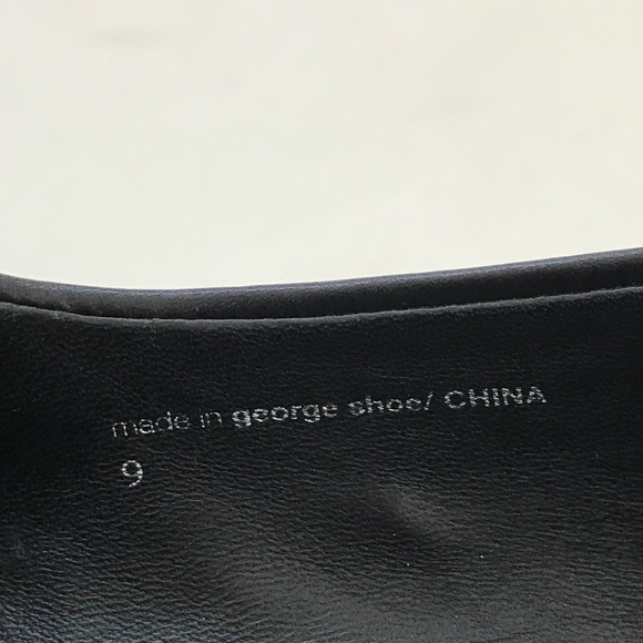 JOY CHEN Leather Heels Pointed Toe Black Leather Pumps Women’s Size 9 - Picture 14 of 16